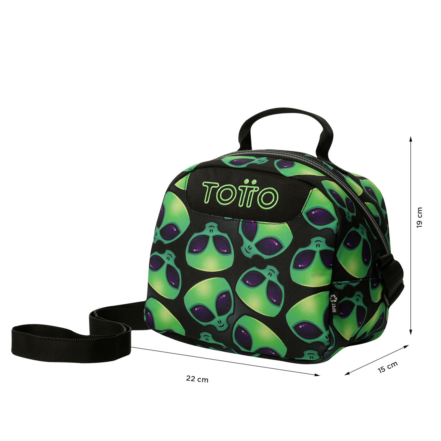 Lancheira Escolar Juvenil Borrador Marca Totto Multicolor-4