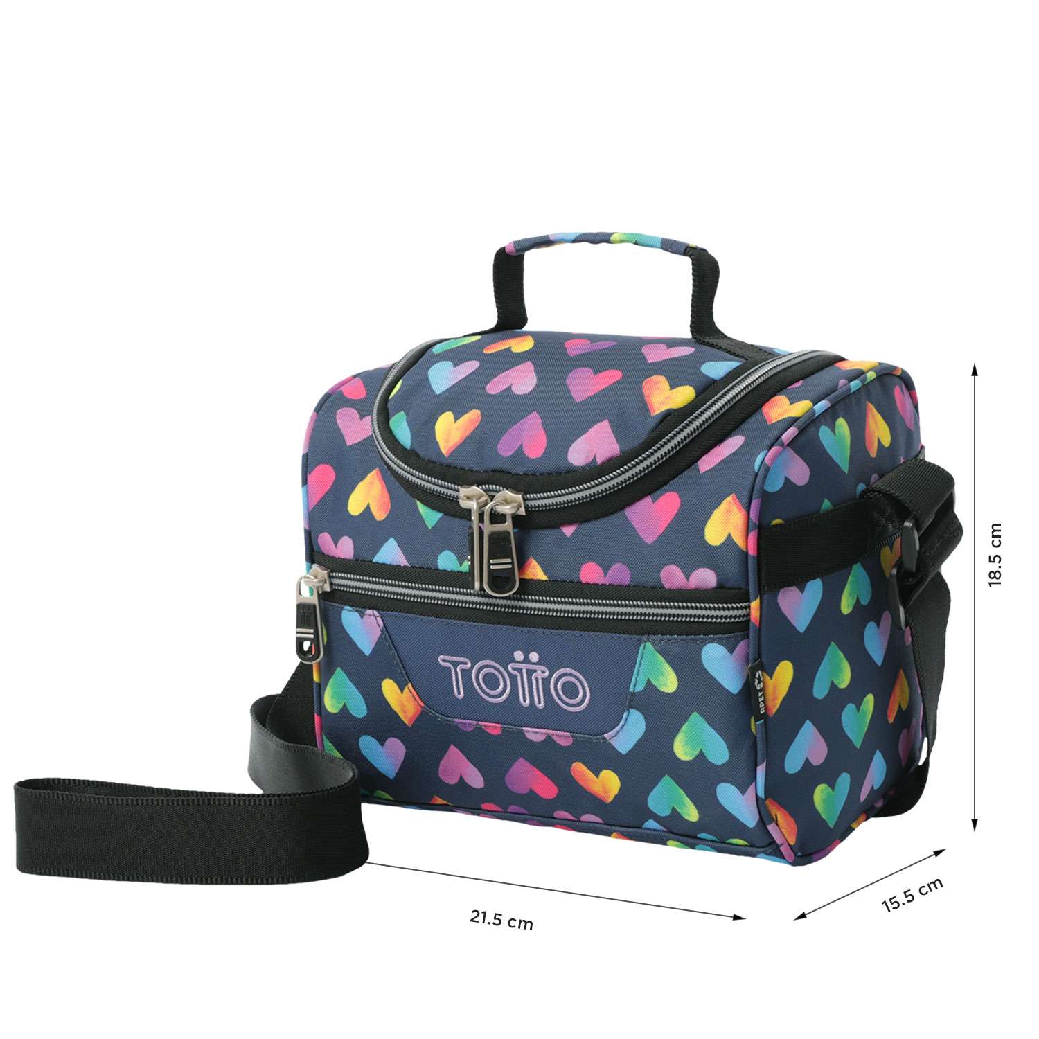 Lancheira Escolar Juvenil Pizarra Marca Totto Multicolor-2