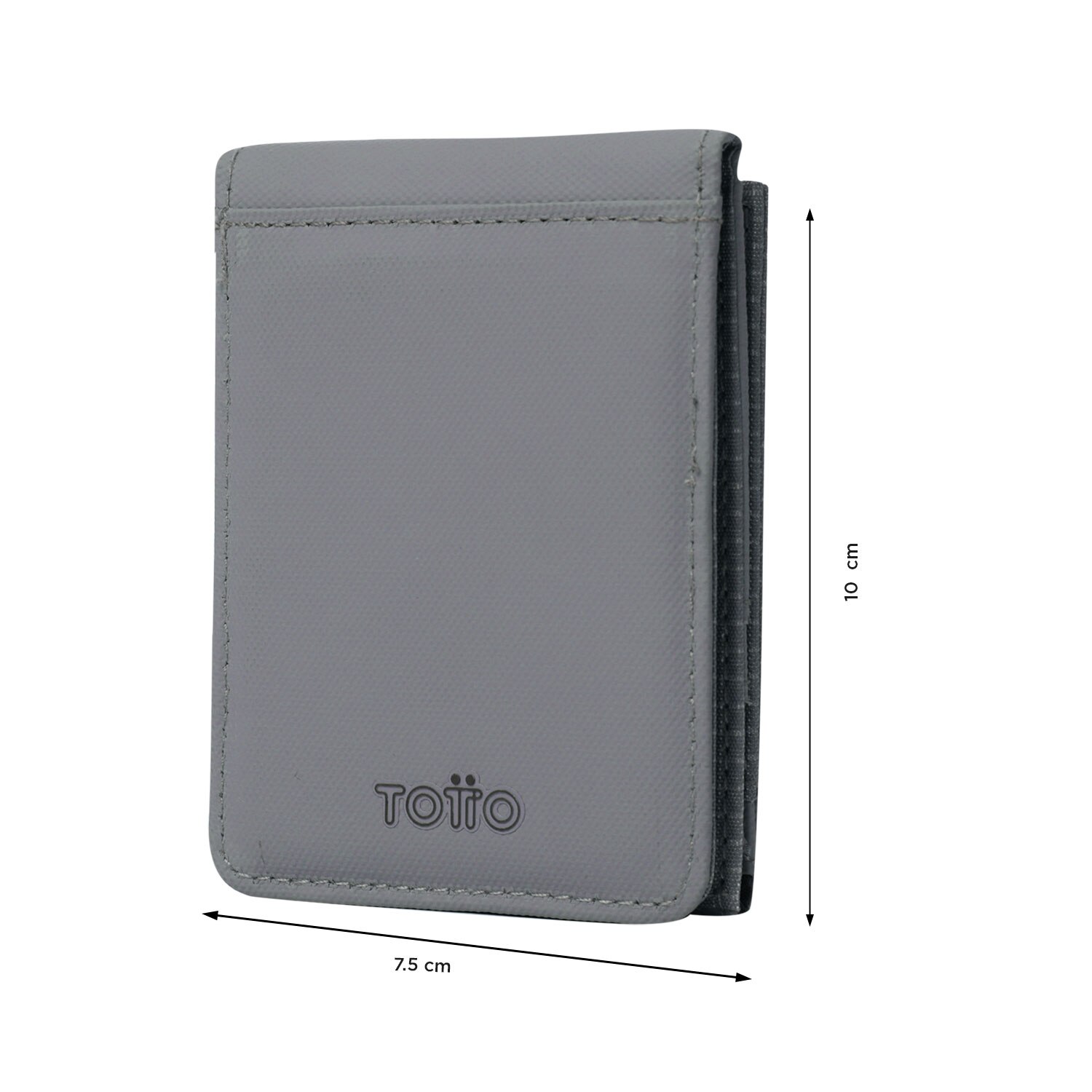 Carteira Totto Dual com Proteção Rfid e Fecho Magnético Cinzento-2