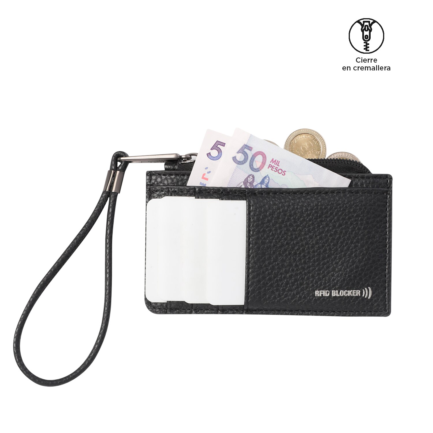Portadocumentos Totto Smooth com Organizador Interior e Alça Fixa Preto-4