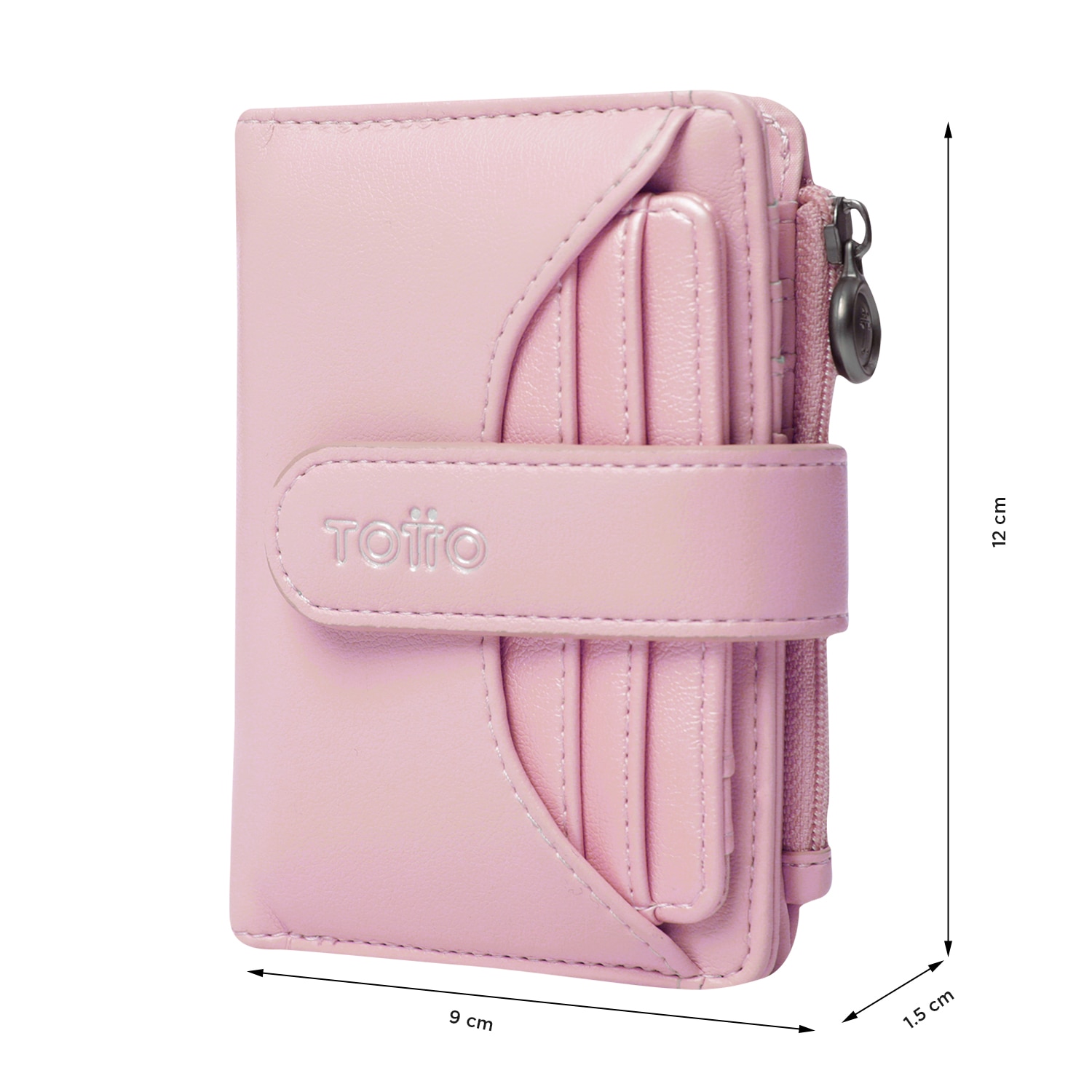 Carteira Totto Style Dull com Proteção Rfid e Bolso Porta-moedas Lilás-2