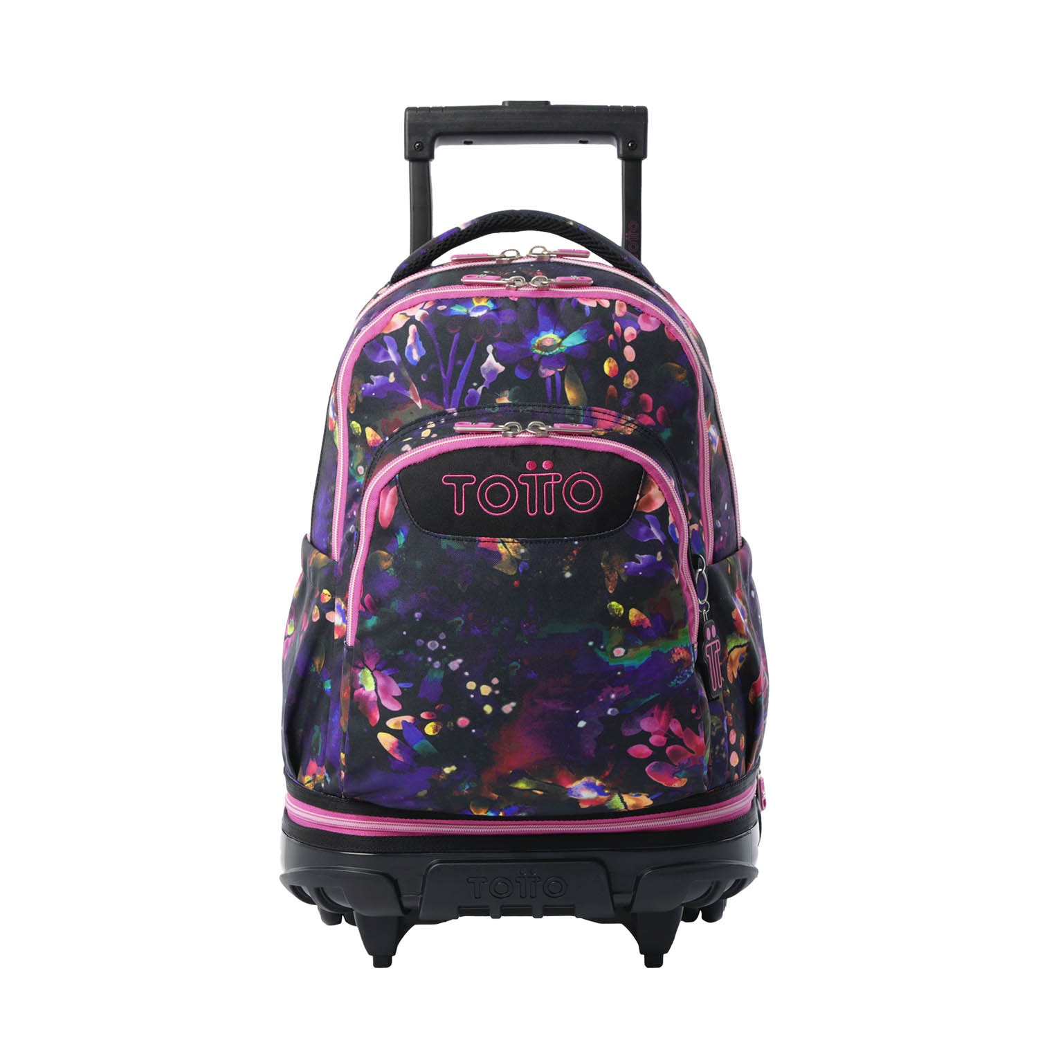 Imagem 0 de Mochila Escolar com Rodas Totto Tiza Desmontável Flower Galaxy para Portátil de 15.4” e Capacidade de 26l