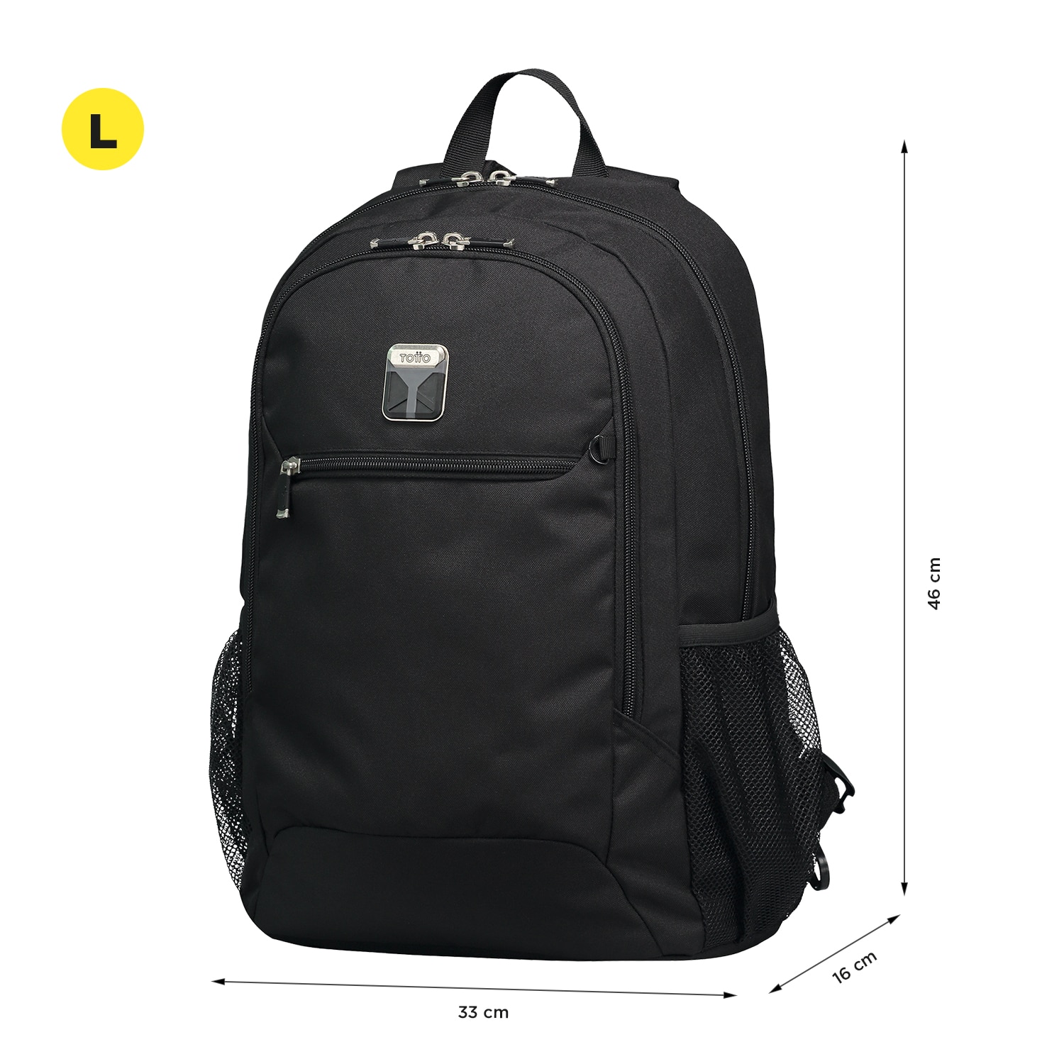 Mochila Executiva Totto Ribbony Preto-4