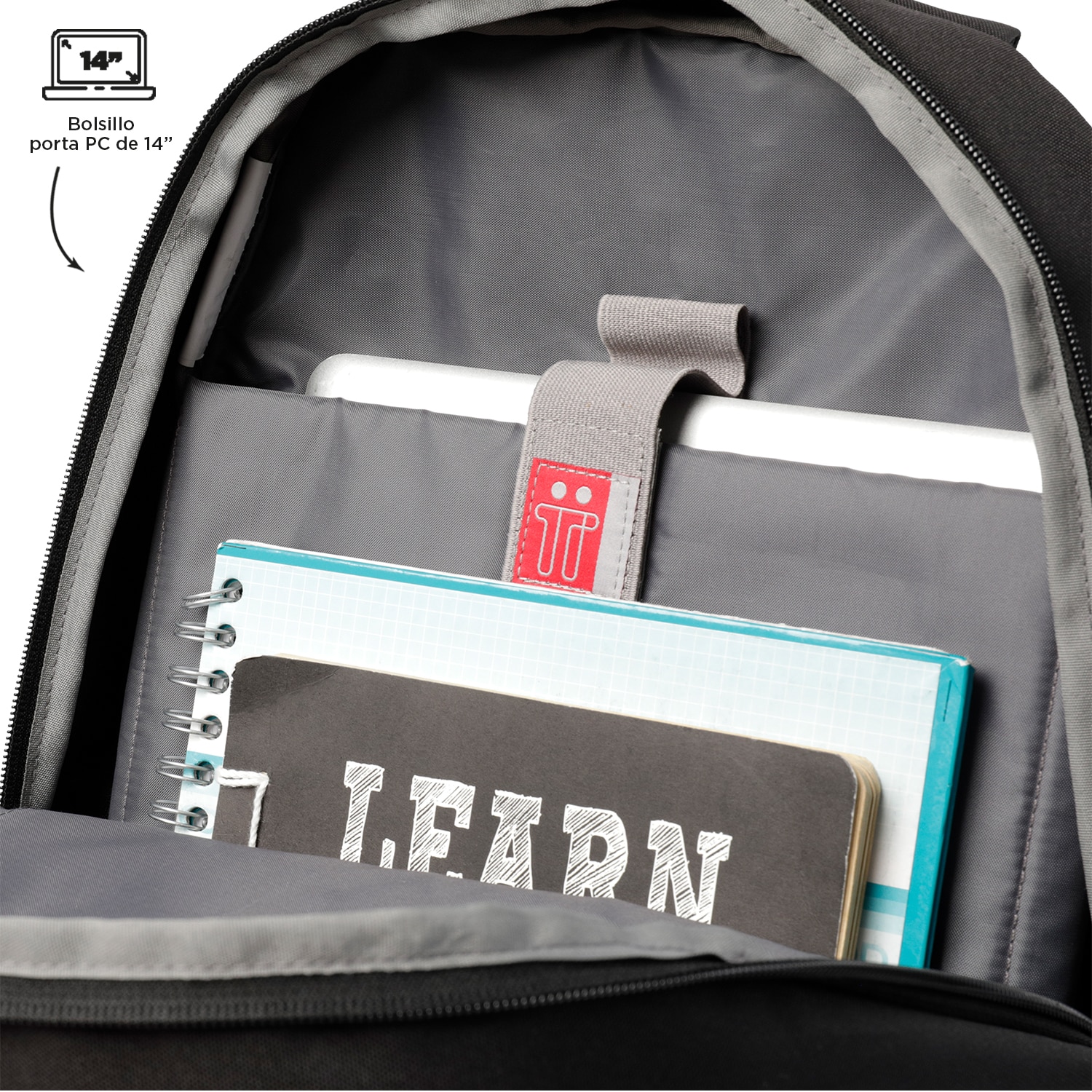 Mochila Executiva Totto Ribbony Preto-6