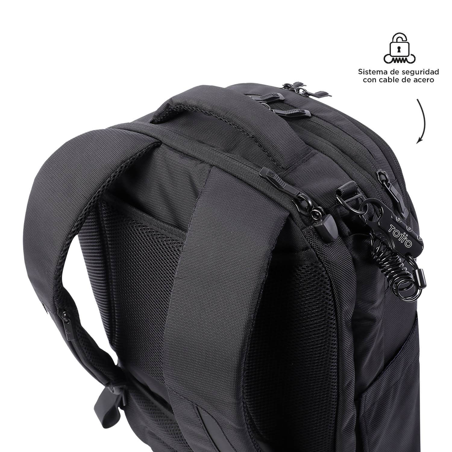 Mochila Executiva Totto Commuter Preto-3