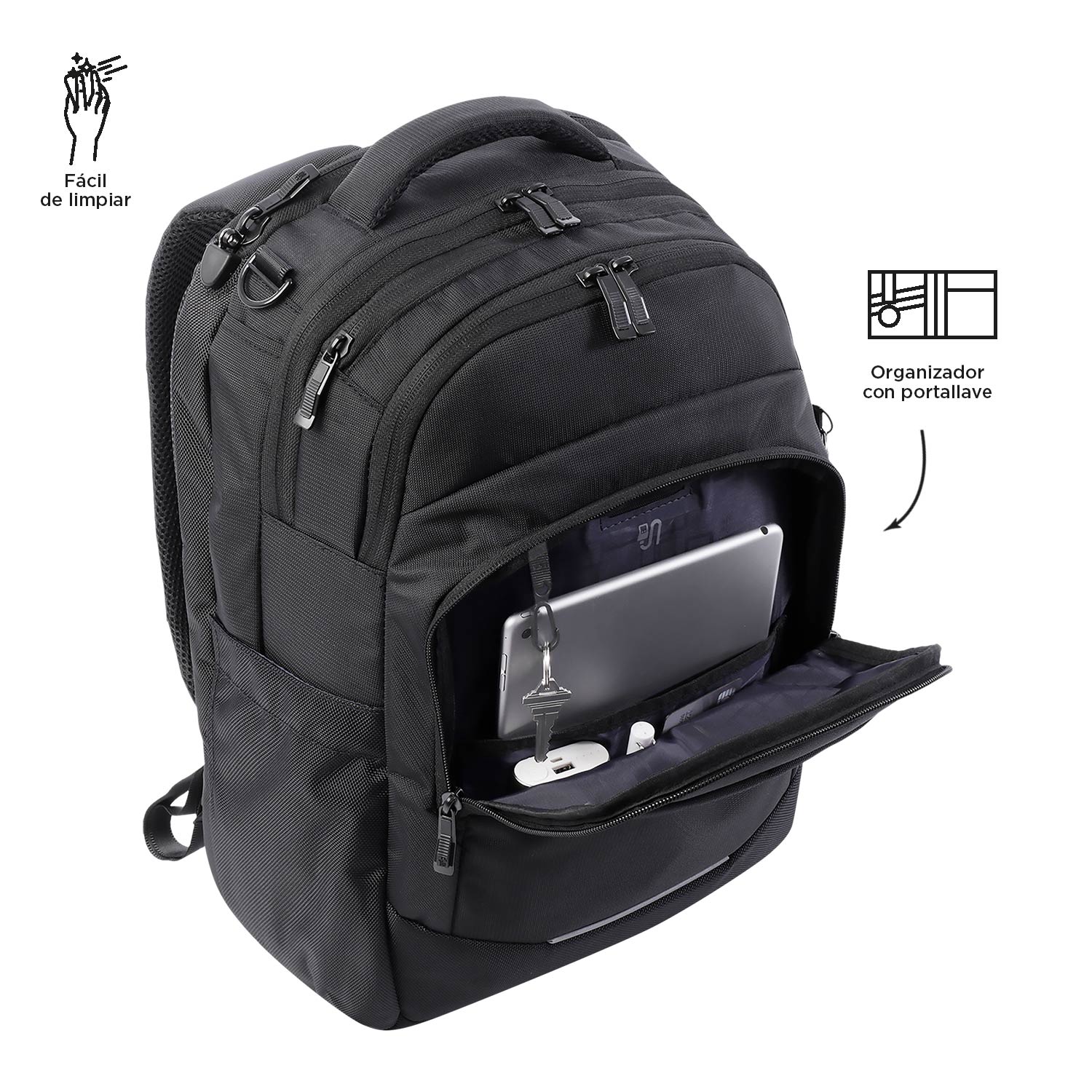 Mochila Executiva Totto Commuter Preto-7