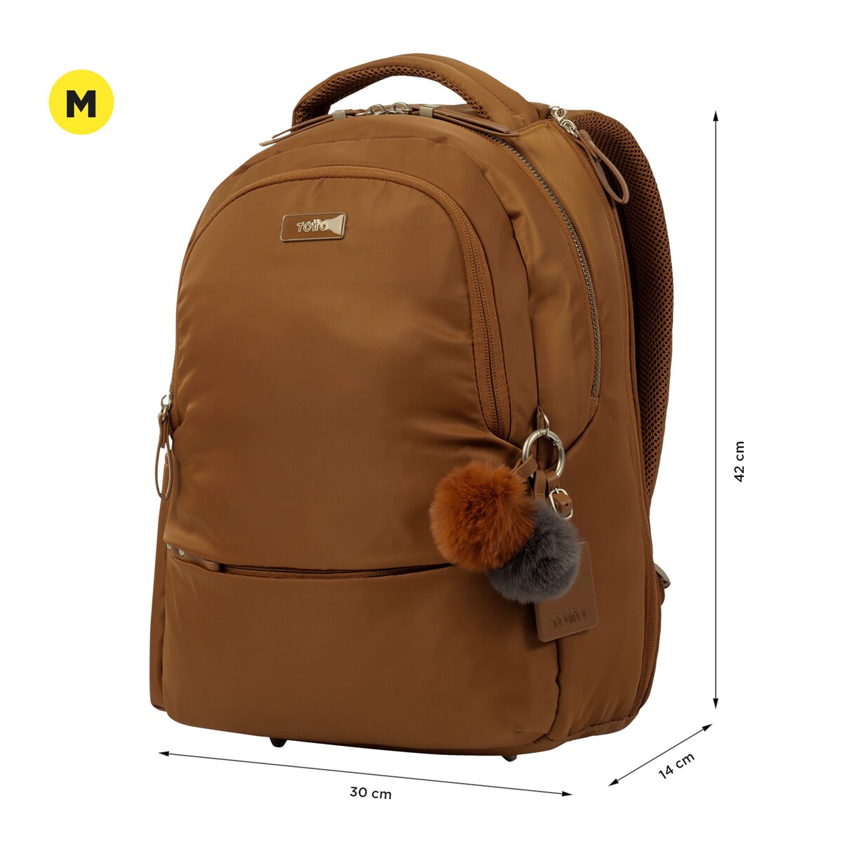 Mochila Escritorio Adelaide 2 Marca Totto Beige Bege-3