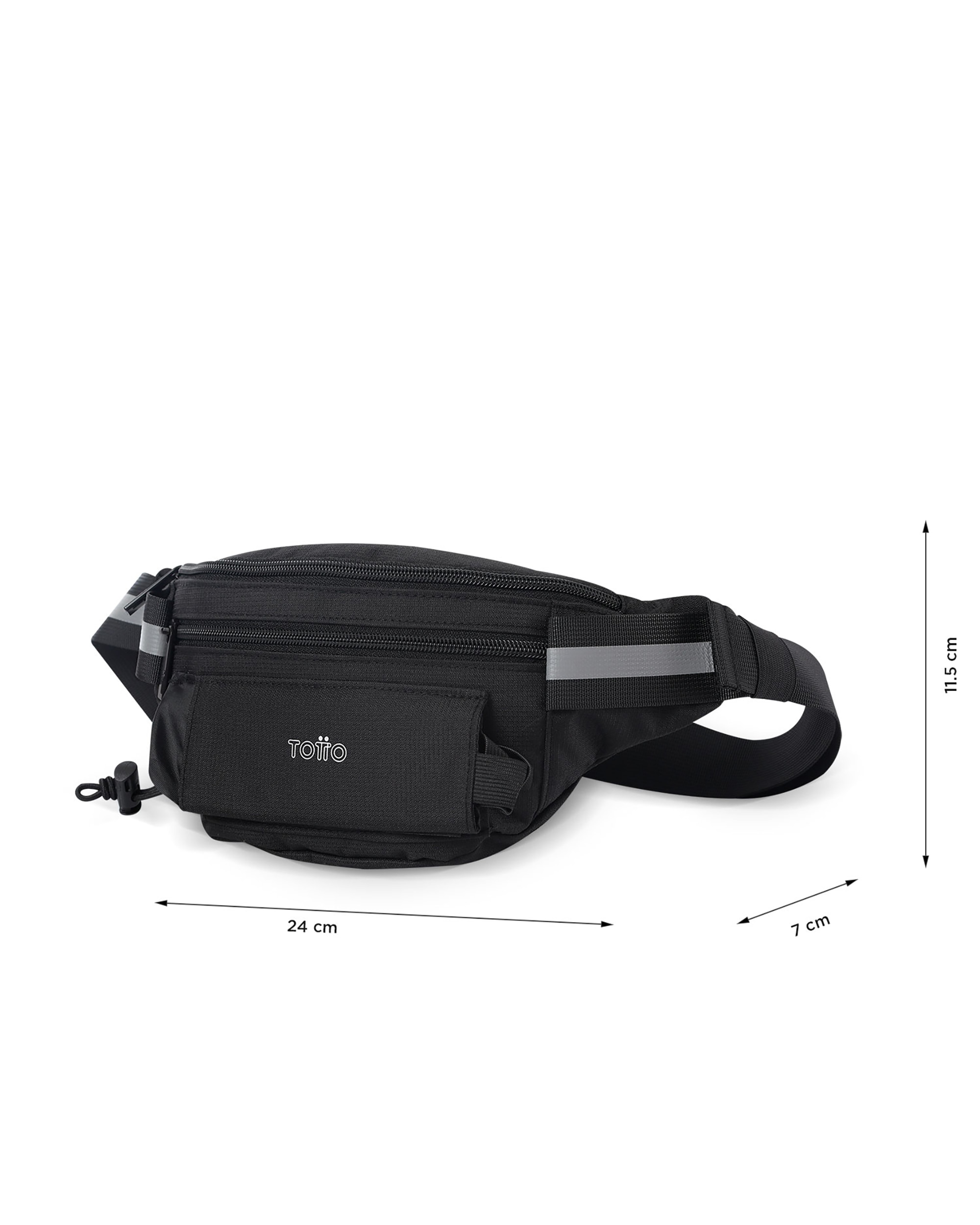 Bolsa de Cintura Totto Running Preto-3