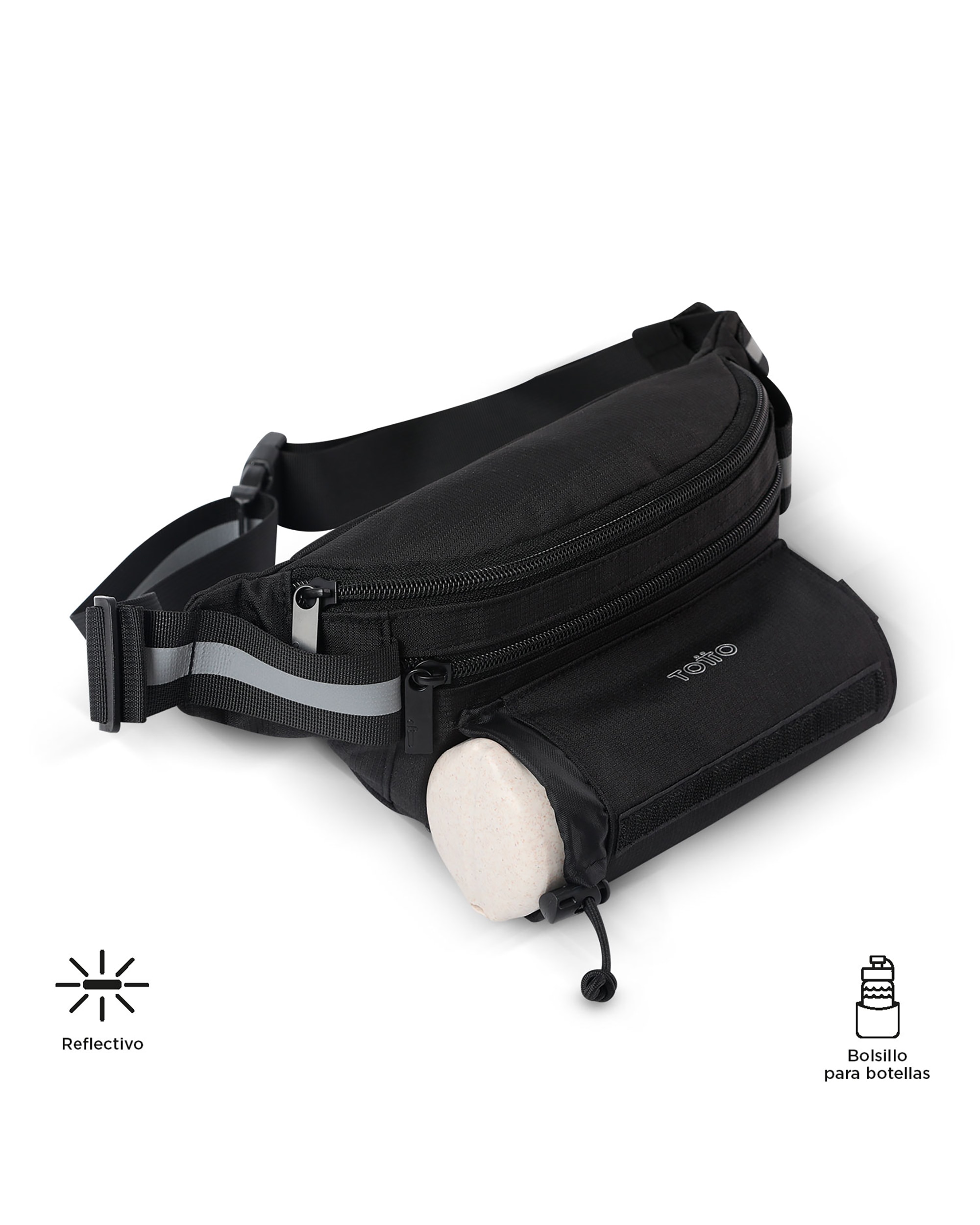 Bolsa de Cintura Totto Running Preto-5