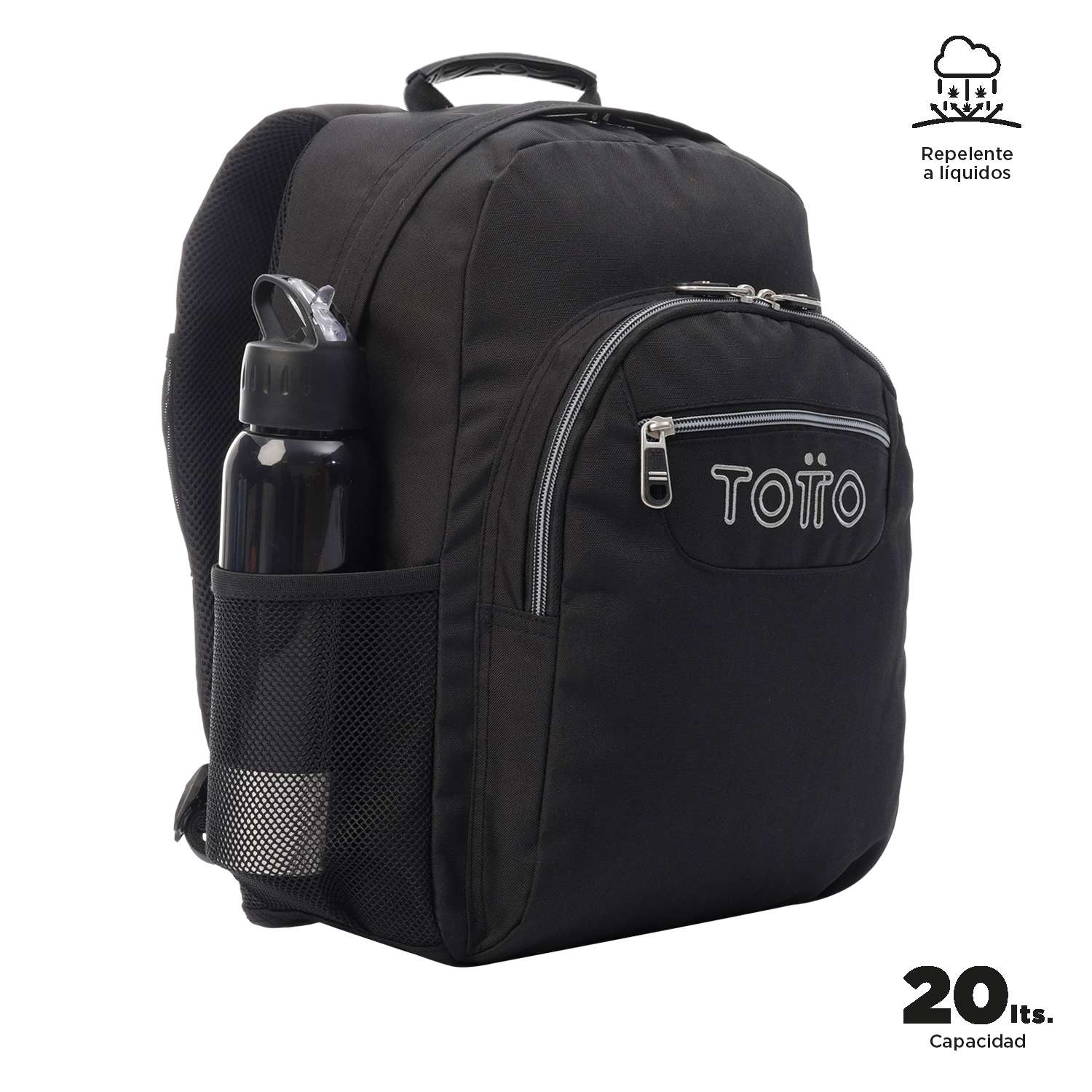 Mochila Escolar 8 a 12 Acuarela Marca Totto Multicolor-2