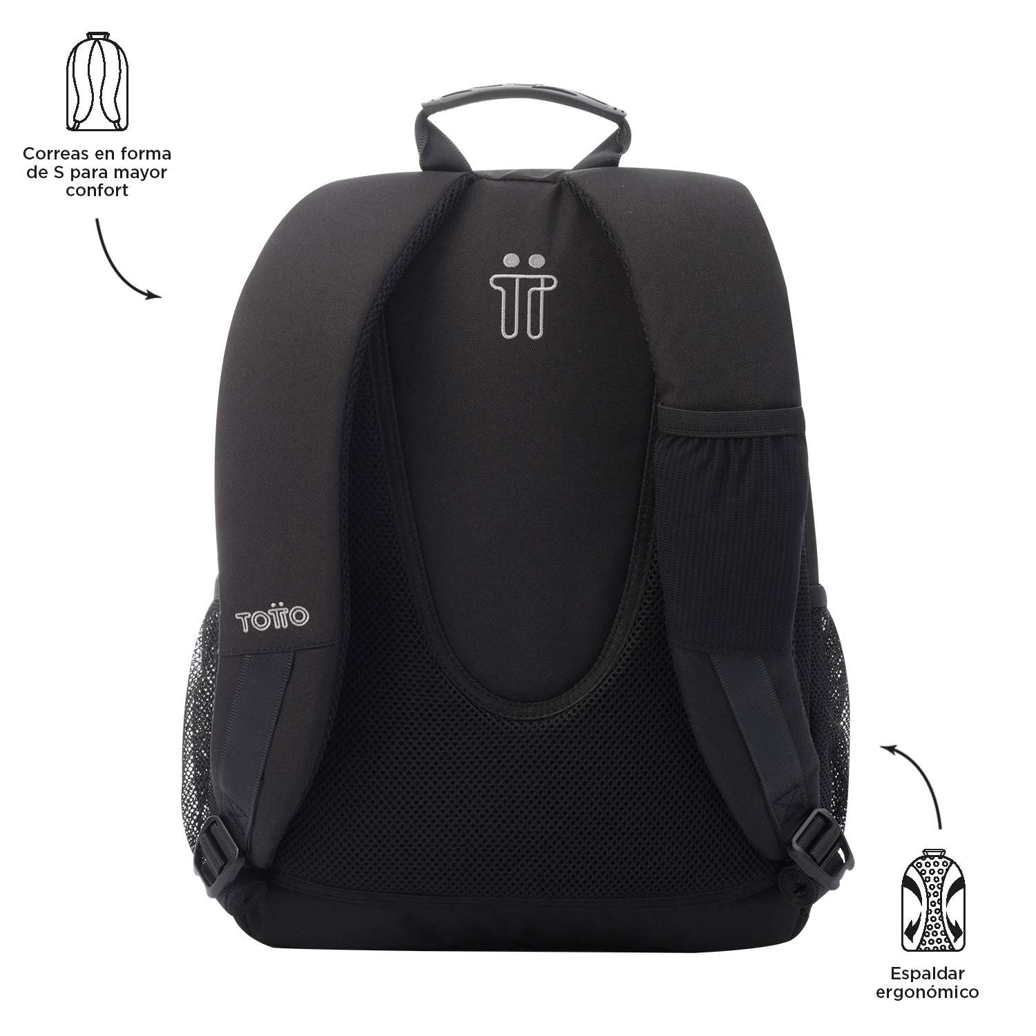 Mochila Escolar 8 a 12 Acuarela Marca Totto Multicolor-5