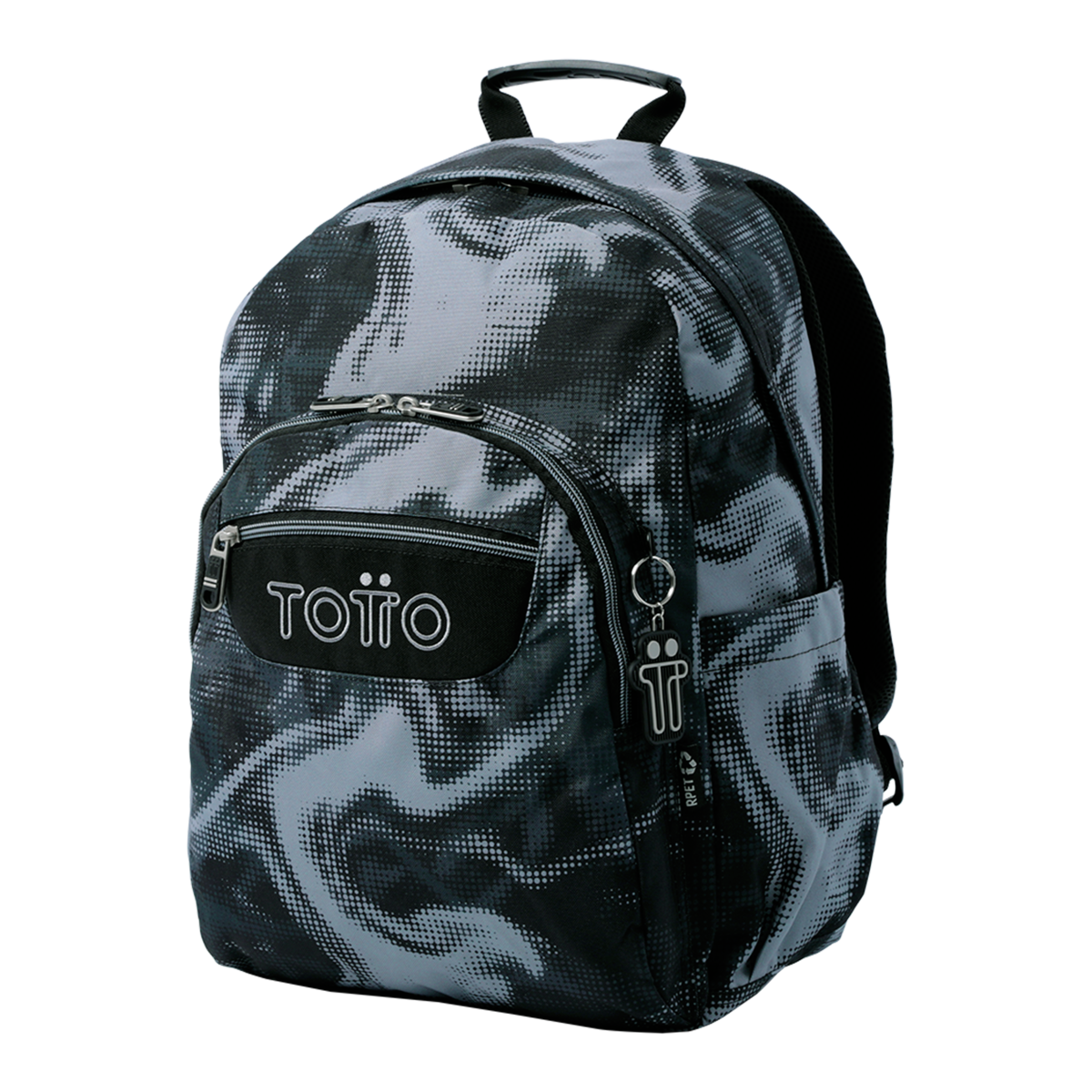 Mochila escolar tamanho L modelo acuarela para 8 a 12 anos Preto-1