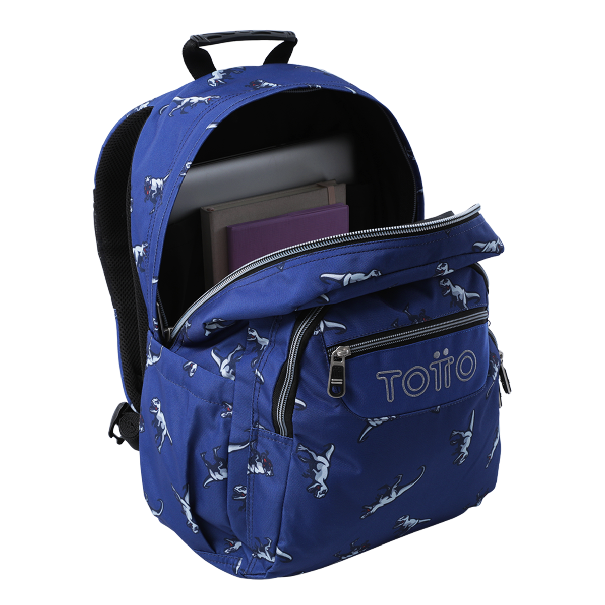 Mochila escolar tamanho L modelo acuarela para 8 a 12 anos Azul-2