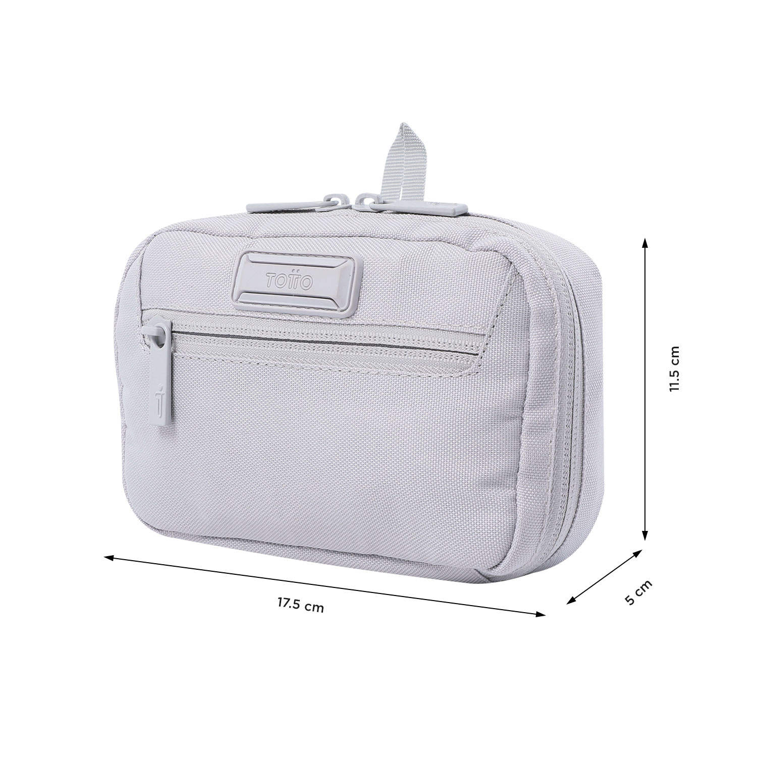 Organizador Tecnologia Totto Keep com Abertura 180° e Bolso de Fácil Acesso Cinzento-claro-2