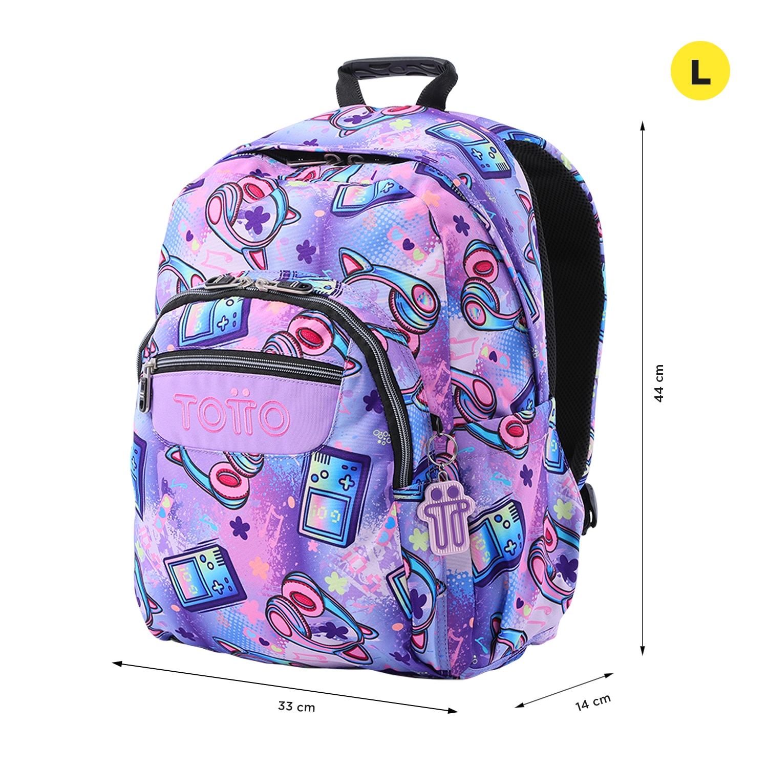 Mochila Escolar Totto Acuareles Roxo-3