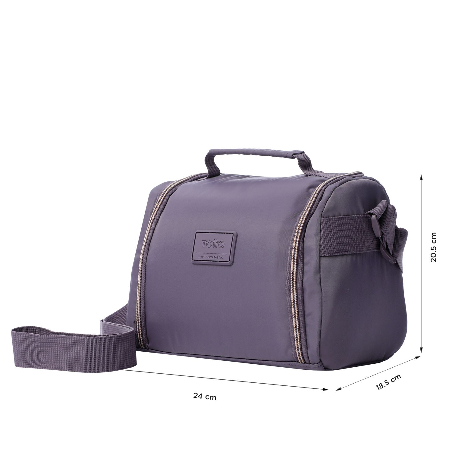 Lancheira Totto Tracer 2 de Formato Prático e de Design Funcional Roxo-3