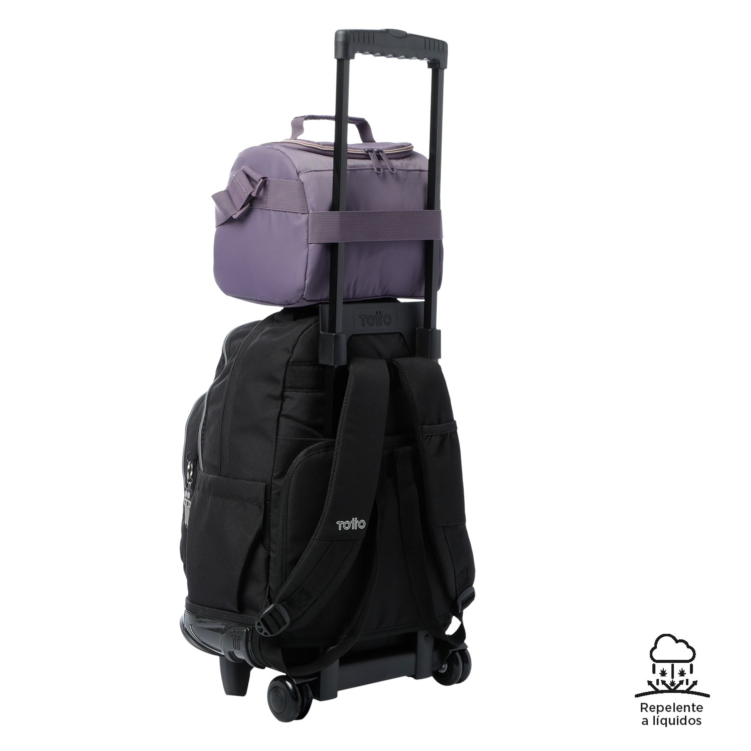 Lancheira Totto Tracer 2 de Formato Prático e de Design Funcional Roxo-5