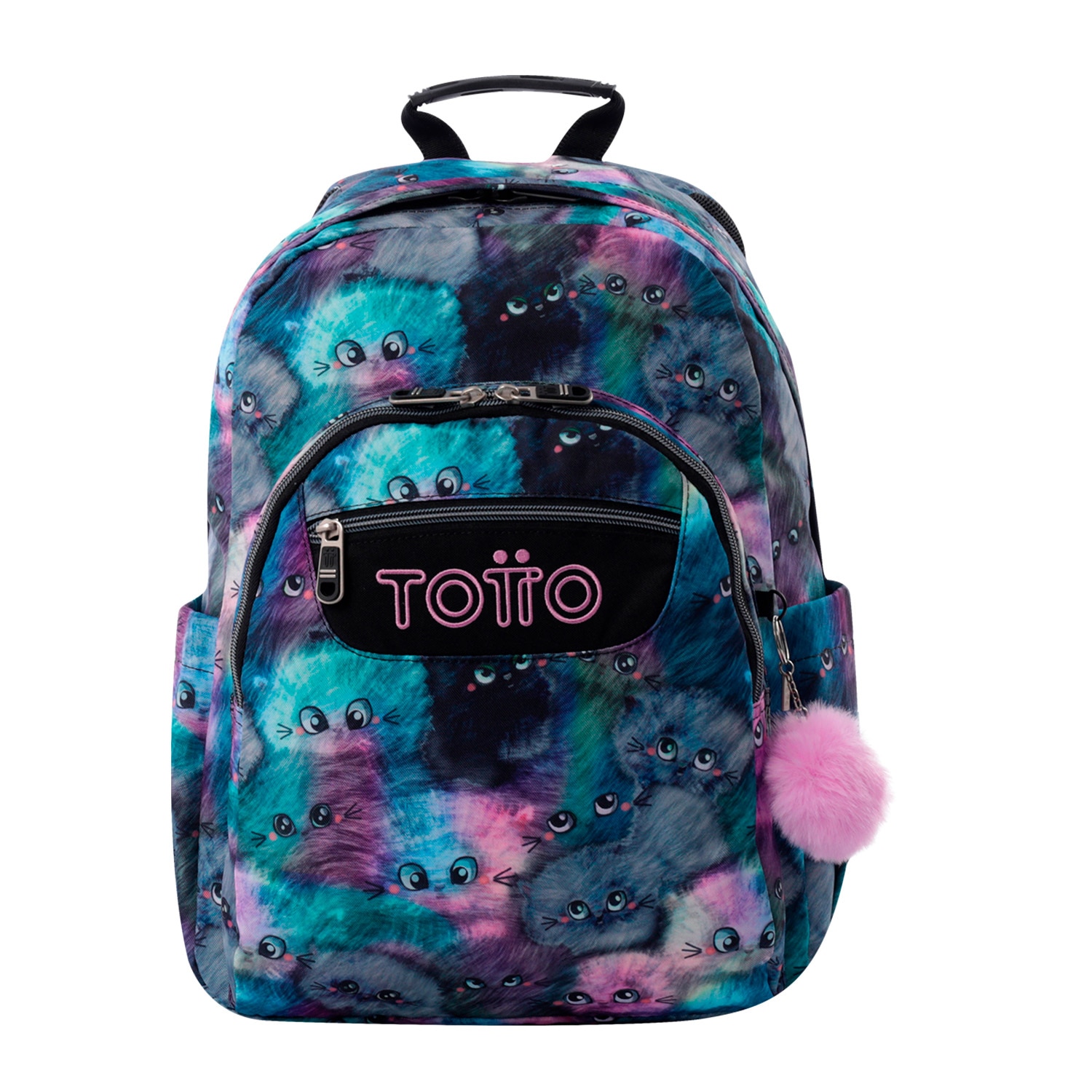 Mochila Escolar Totto Acuareles Azul-2