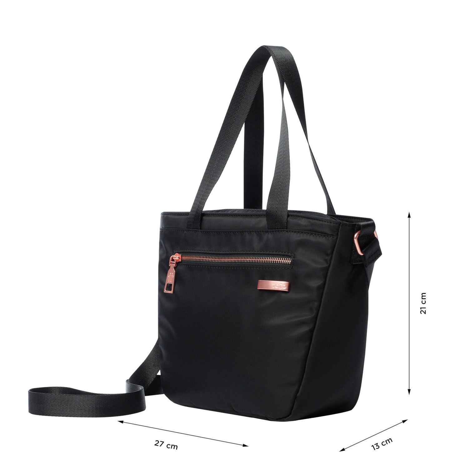 Lancheira Totto Pasiflora com Capacidade de 8l e de Formato Prático Preto-3