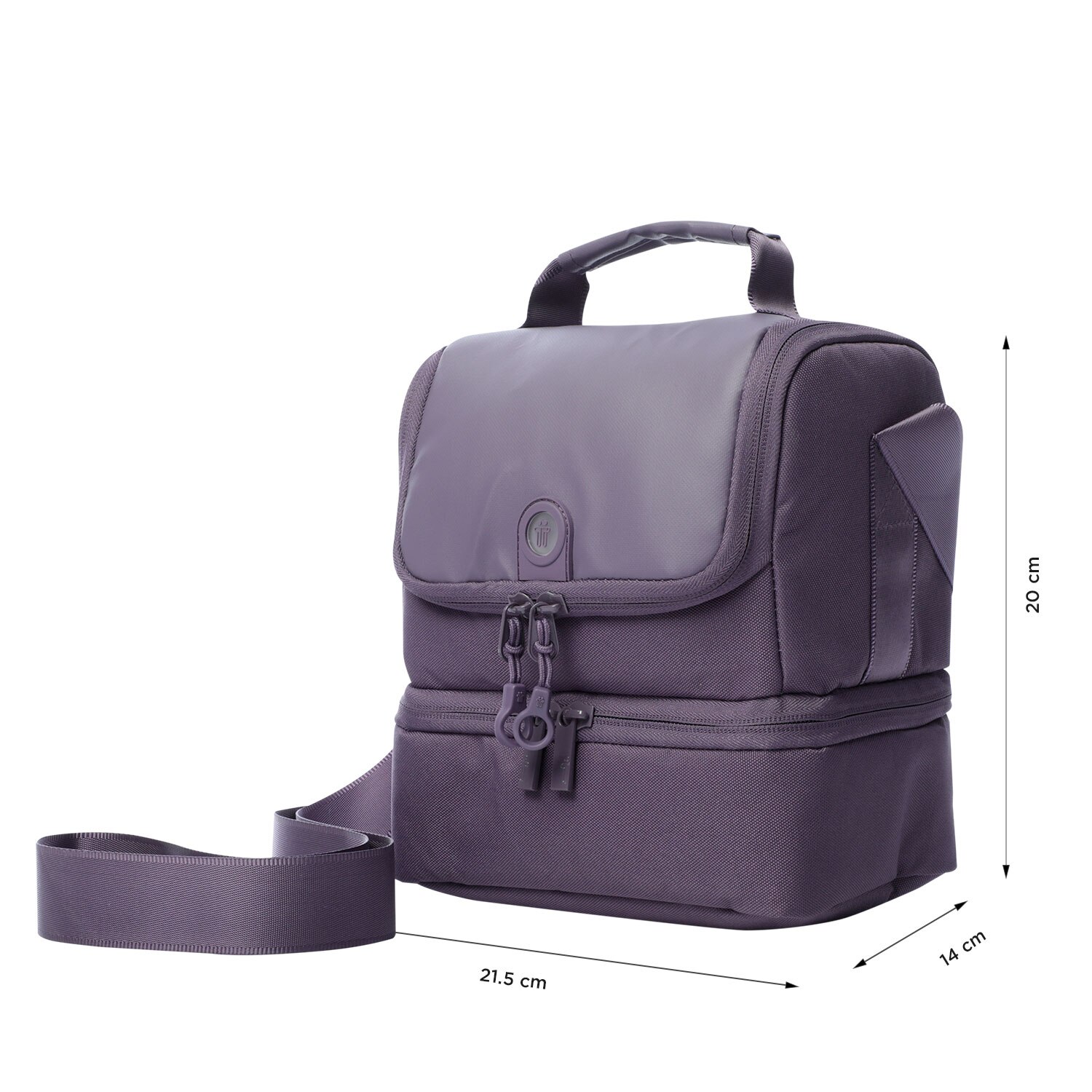 Lancheira Adulto Totto Quipi com Isolamento Térmico e de Fácil Limpeza Roxo-3