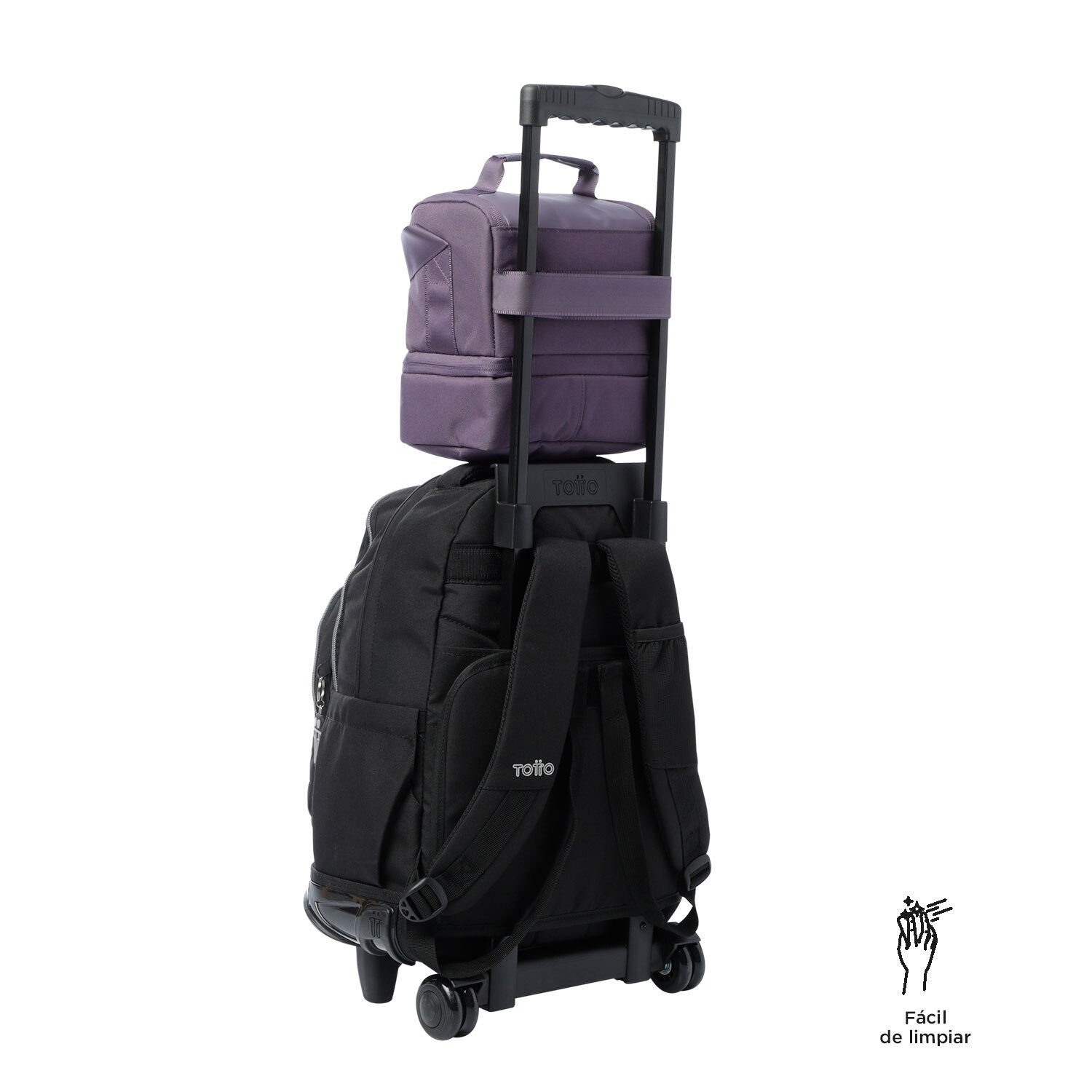 Lancheira Adulto Totto Quipi com Isolamento Térmico e de Fácil Limpeza Roxo-4