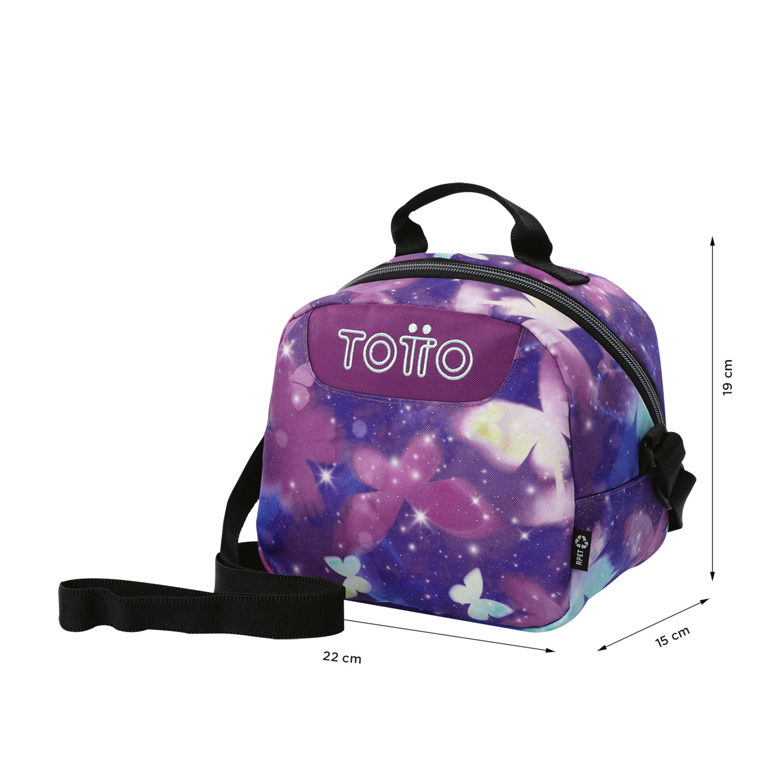Lancheira Escolar Juvenil Borrador Marca Totto Multicolor-4