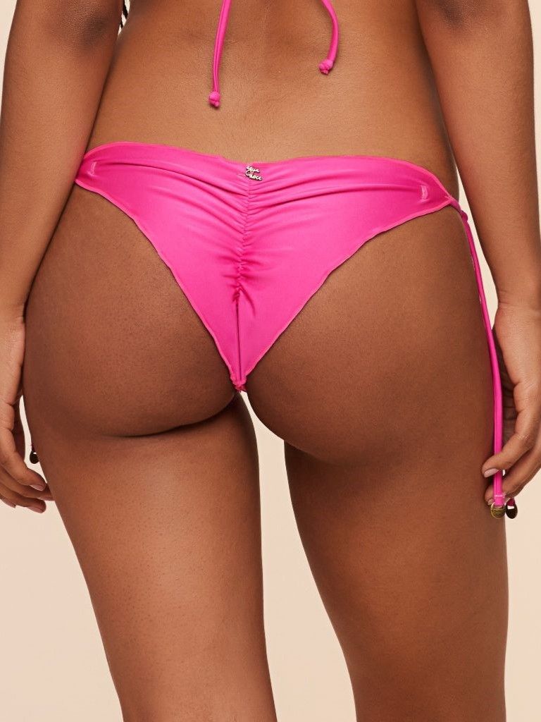 Tanga de Biquíni  Liso Água Doce Rosa-3