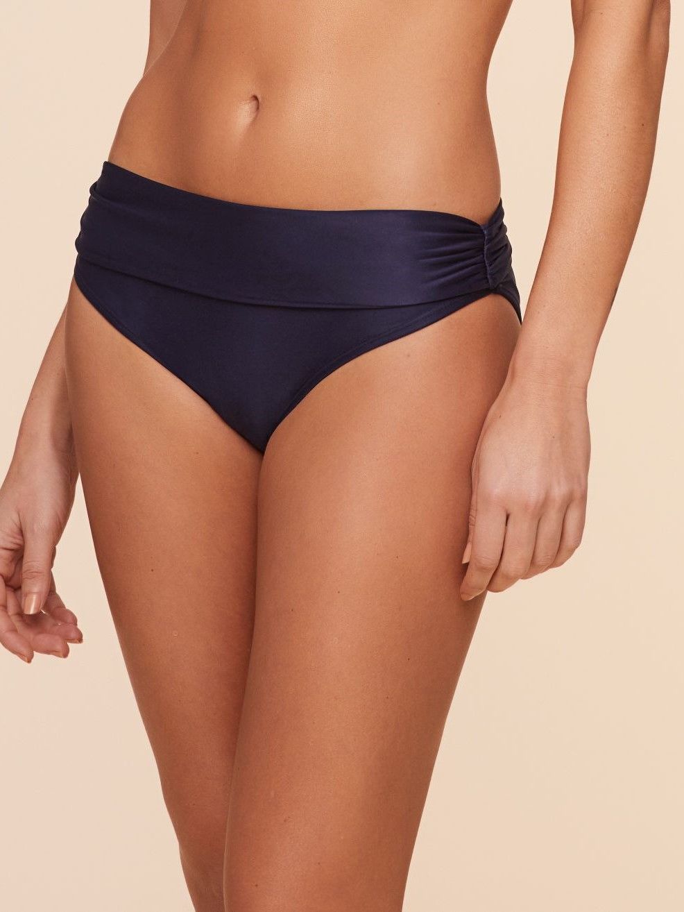 Tanga de Biquíni Liso Água Doce Azul-2