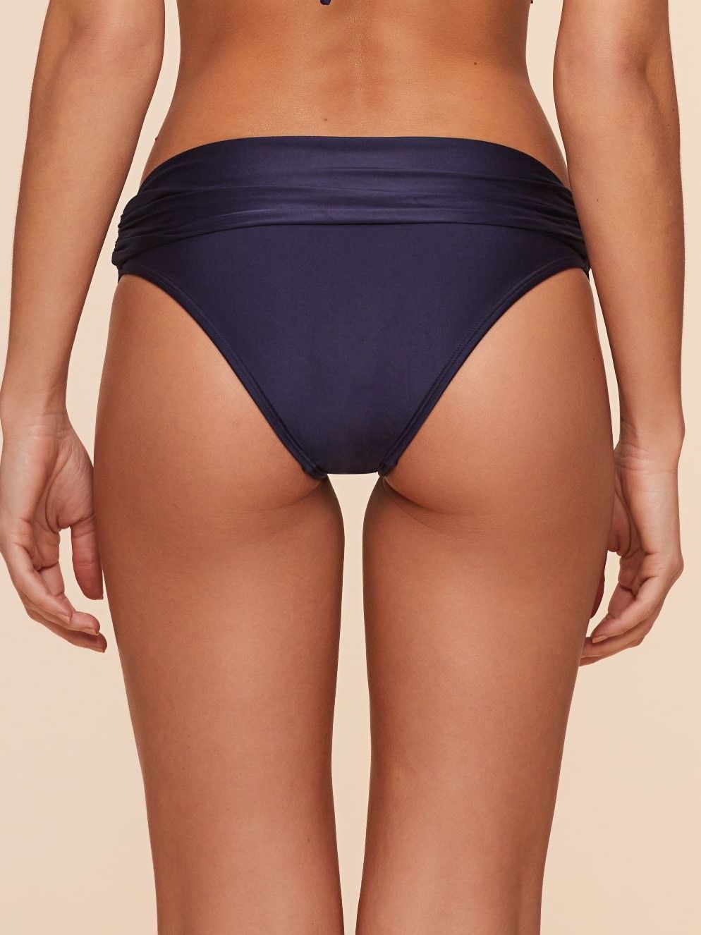 Tanga de Biquíni Liso Água Doce Azul-3