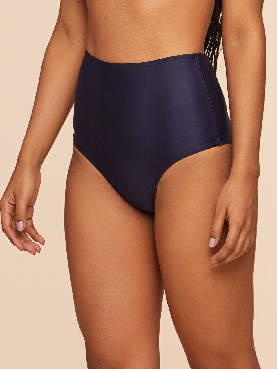Tanga de Biquíni Liso Água Doce Azul-2