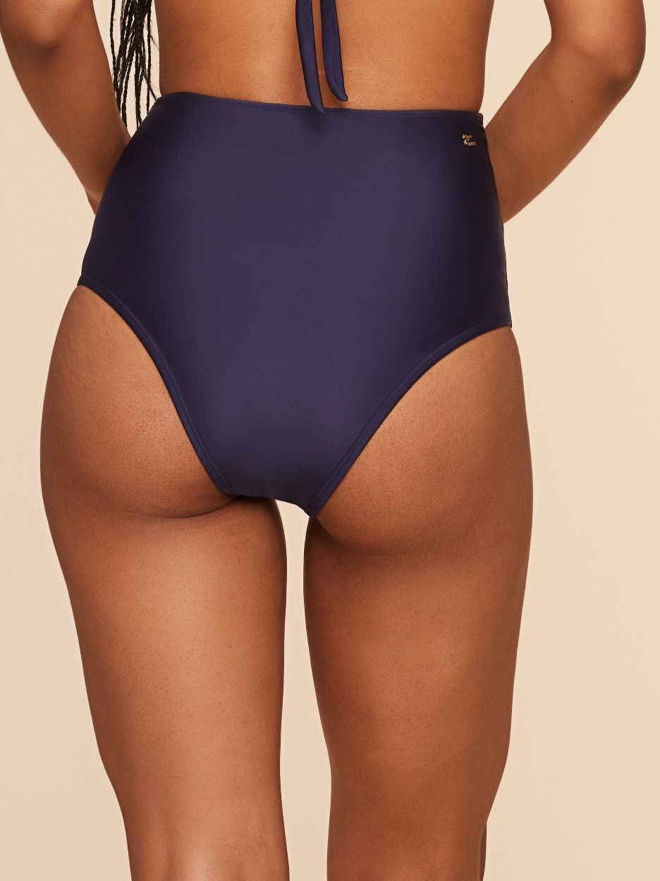 Tanga de Biquíni Liso Água Doce Azul-3