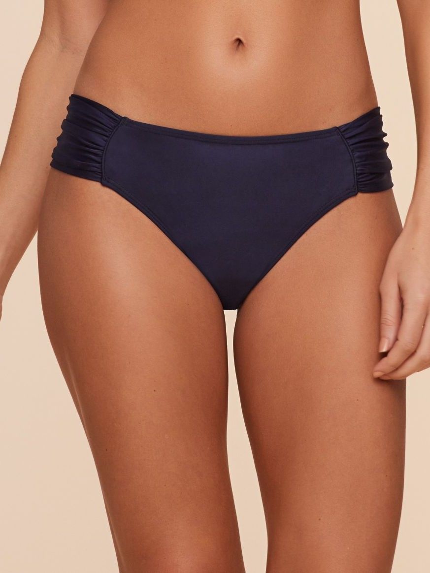 Tanga de Biquíni Liso Água Doce Azul-1