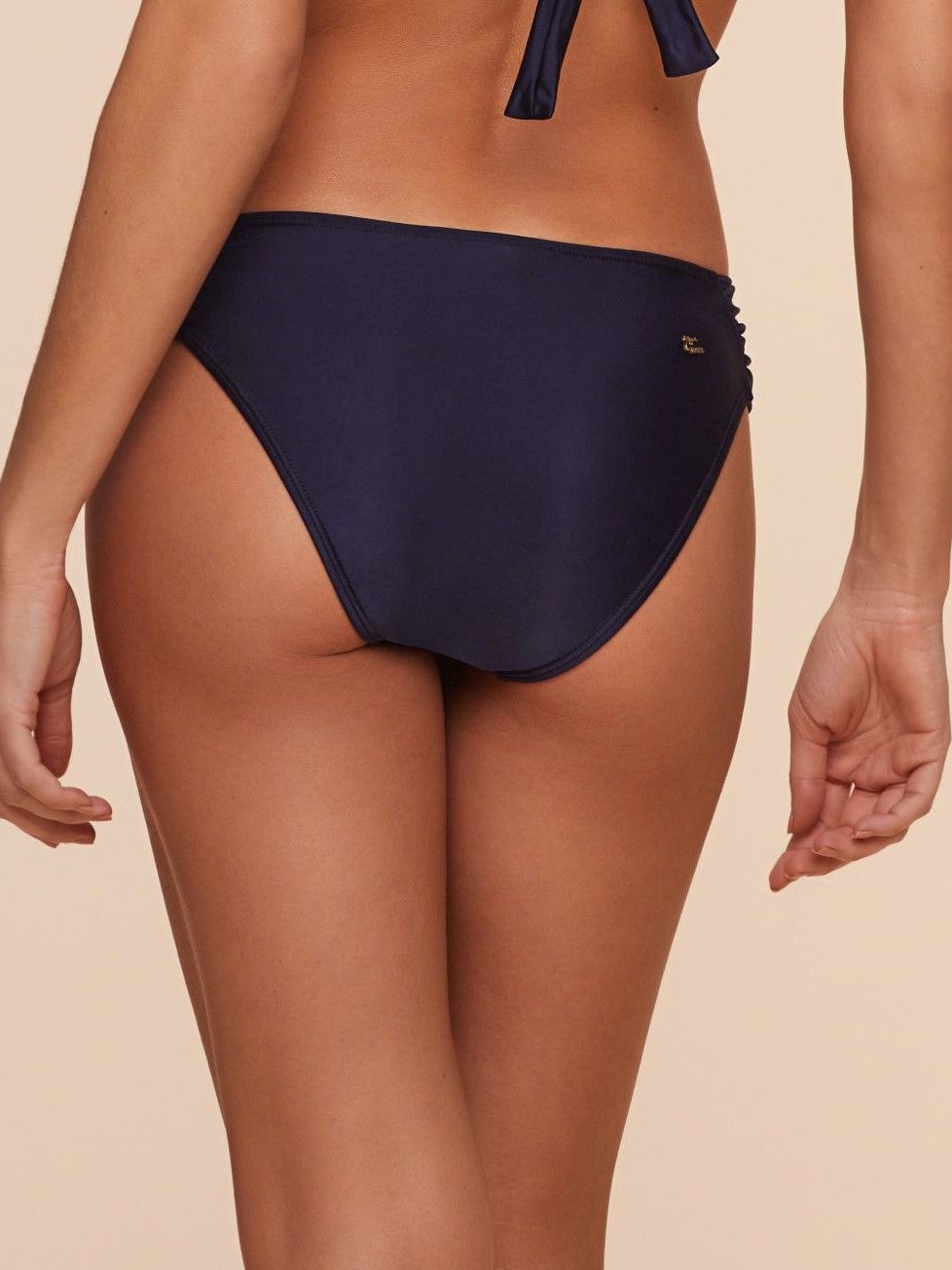 Tanga de Biquíni Liso Água Doce Azul-2