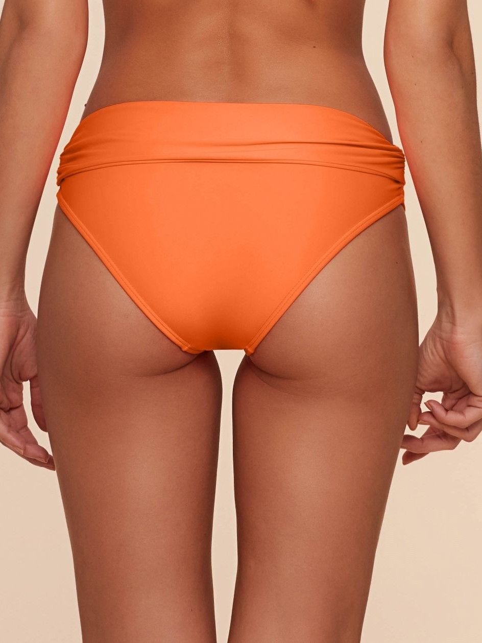Tanga de Biquíni Liso Água Doce Laranja-3