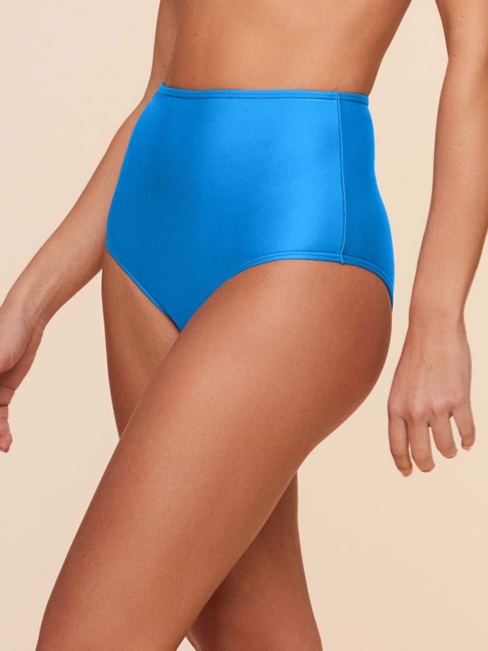 Tanga de Biquíni Liso Água Doce Azul-2