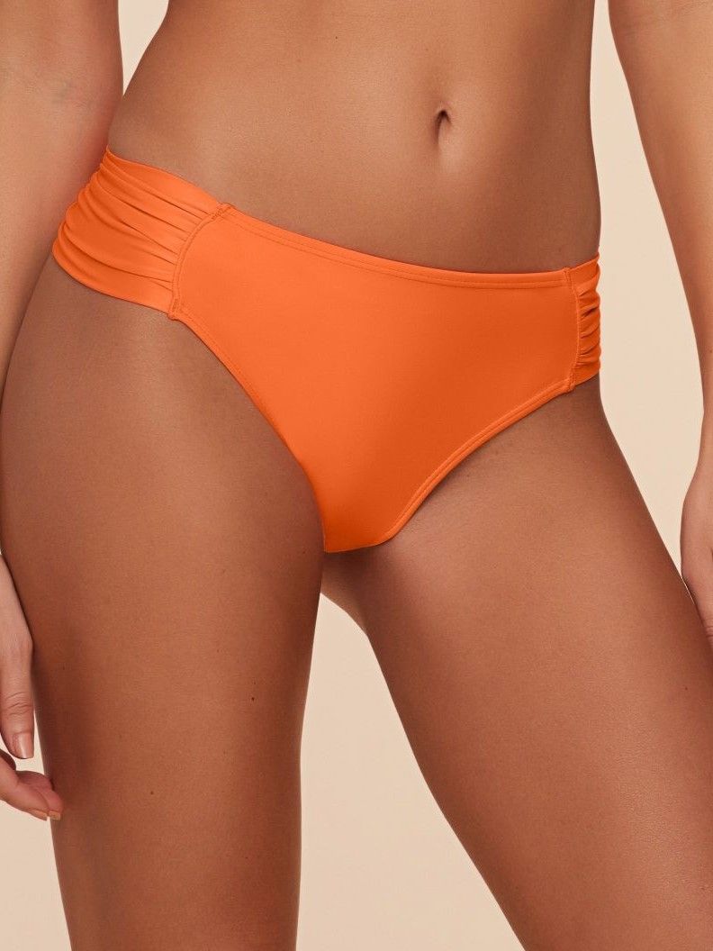 Tanga de Biquíni Liso Água Doce Laranja-1