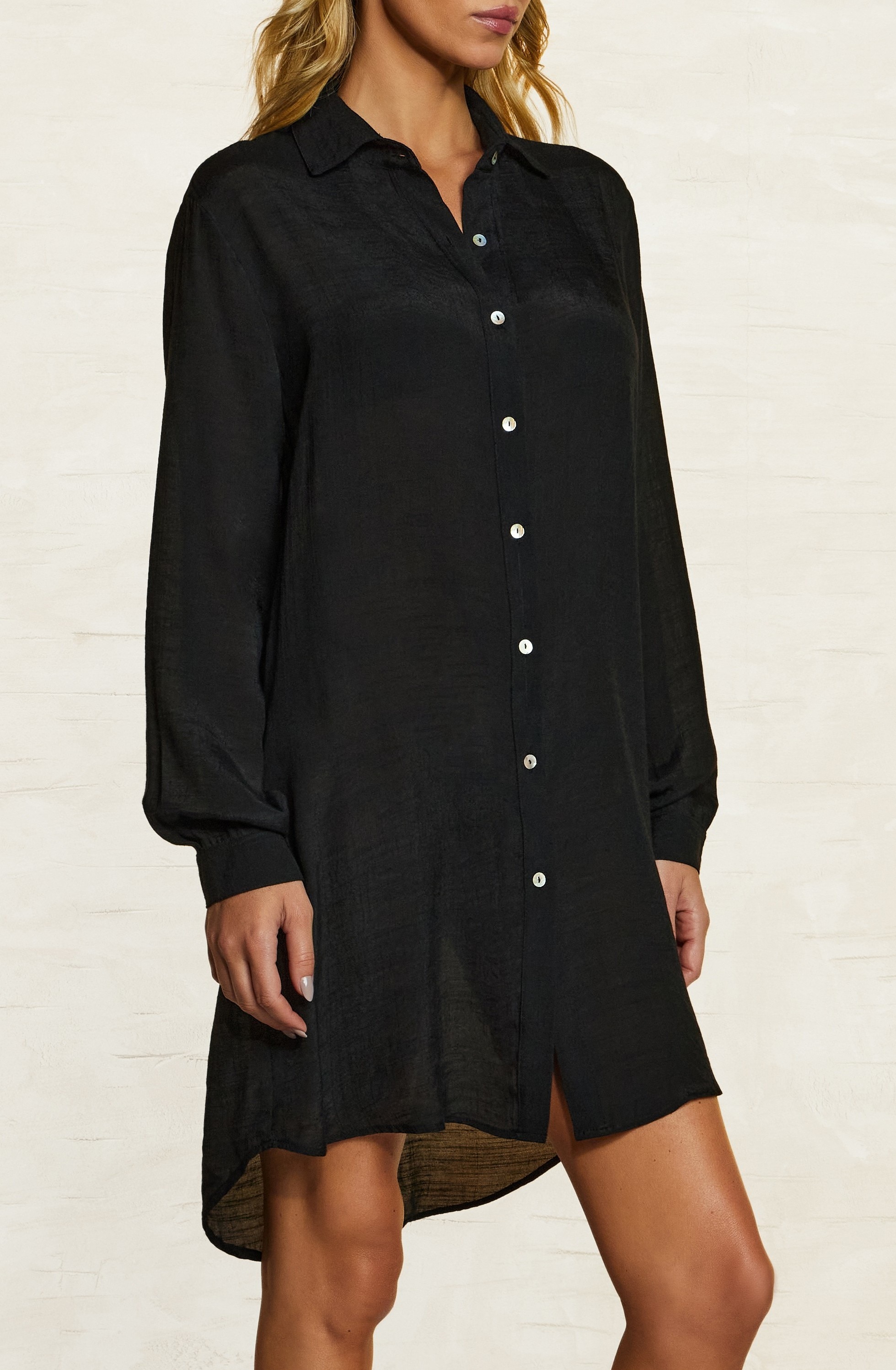 Camisa Shantung Cia Maritima Preto-2