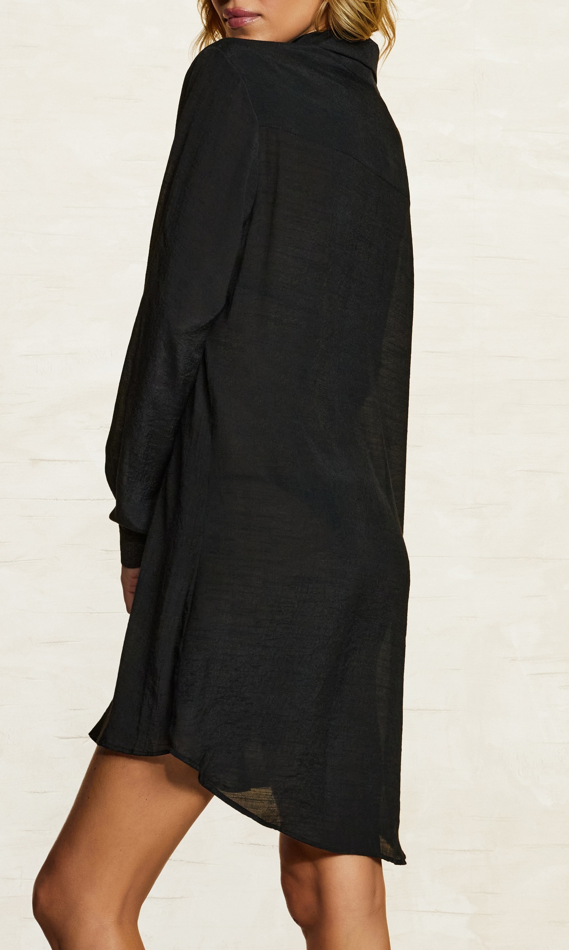Camisa Shantung Cia Maritima Preto-3