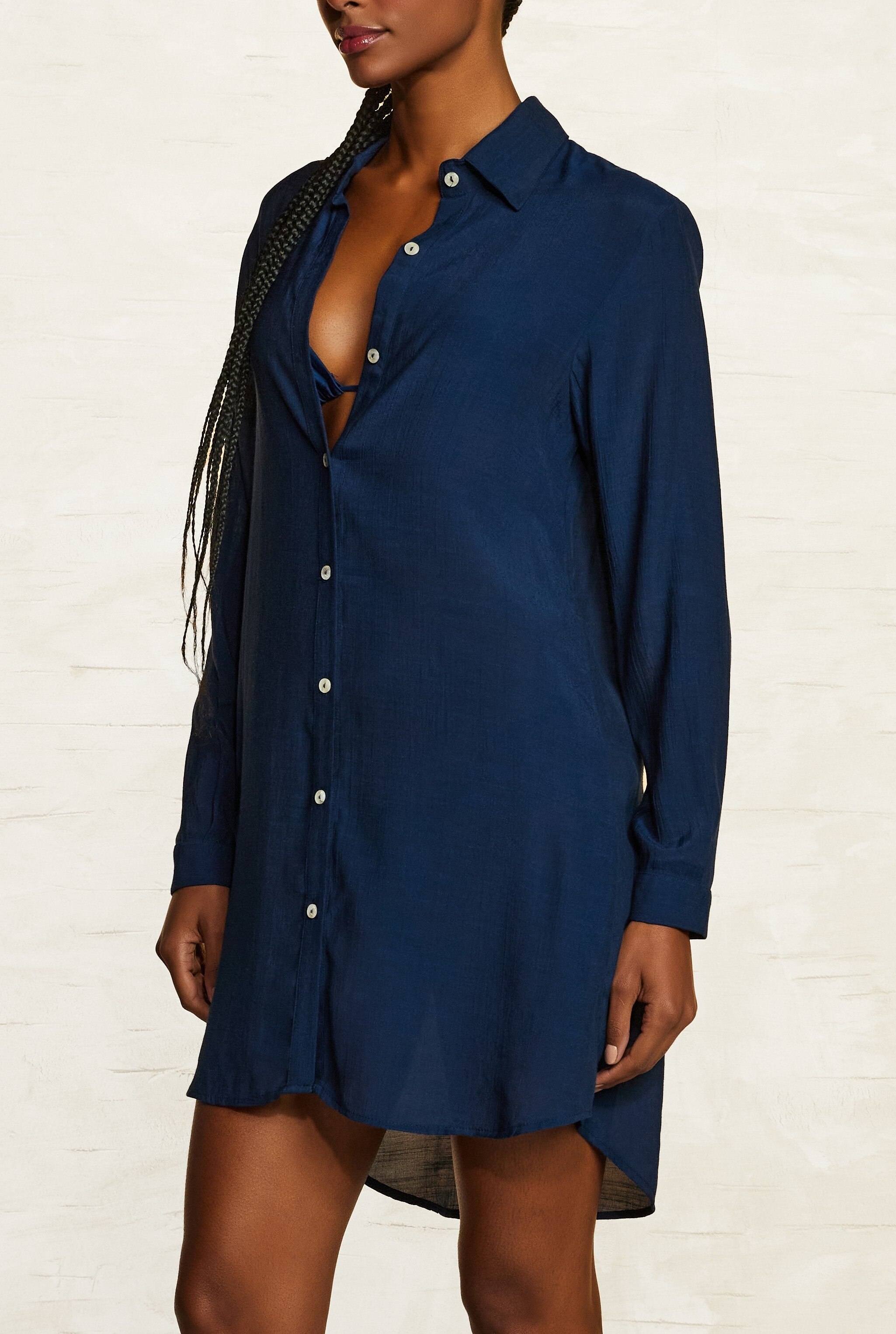 Camisa Shantung Cia Maritima Azul-índigo-2