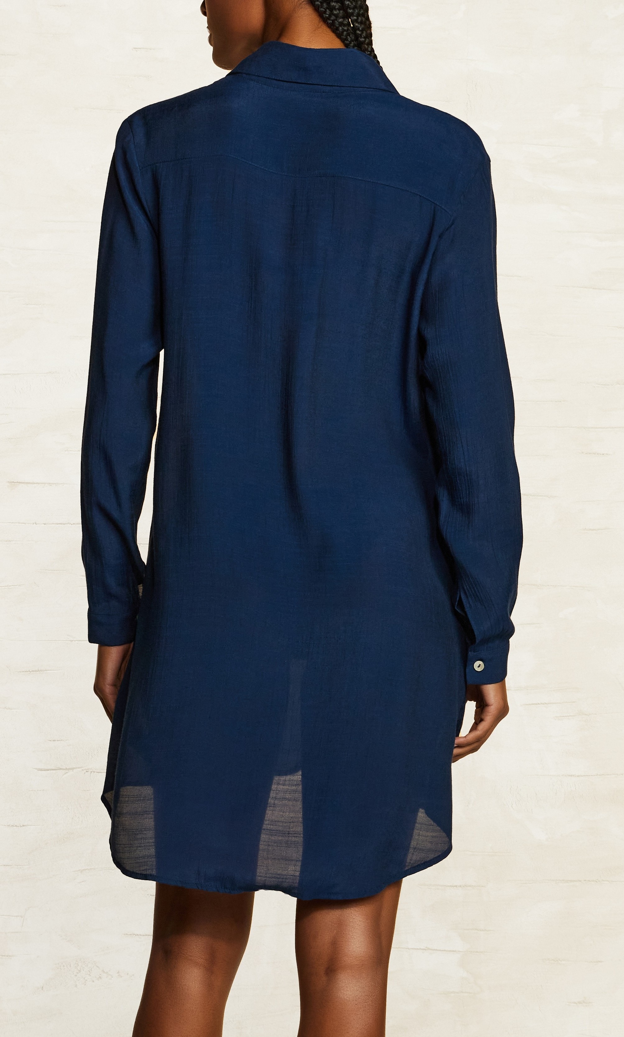 Camisa Shantung Cia Maritima Azul-índigo-3