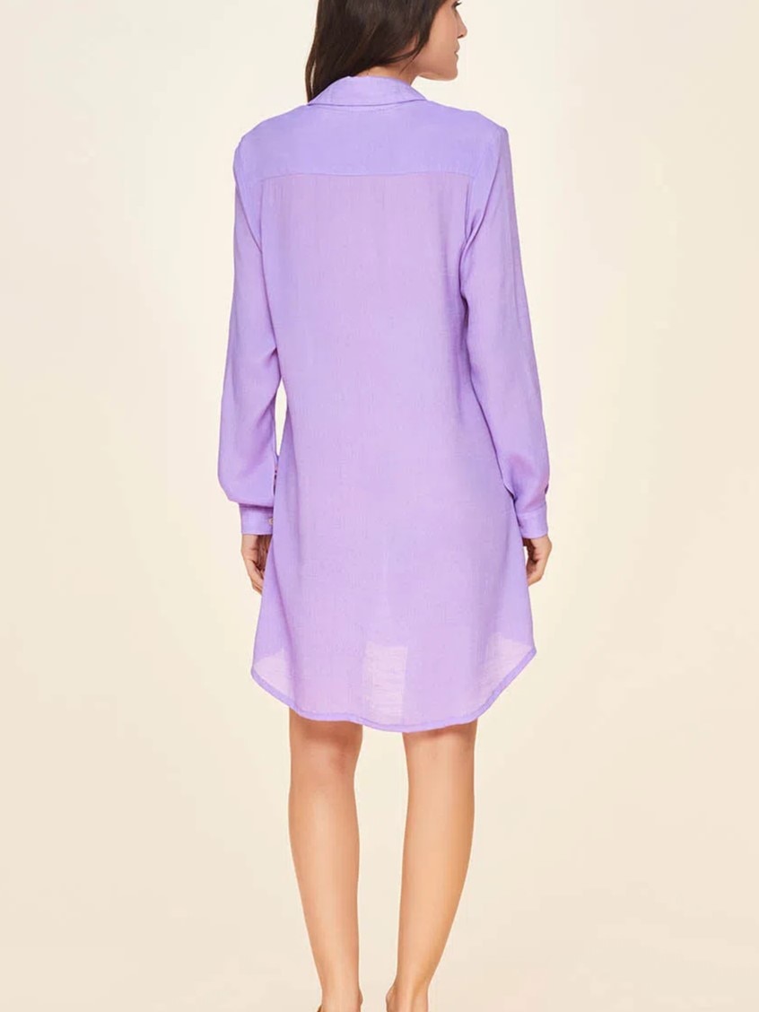 Camisa Lisos Shantung Cia Maritima Roxo-3