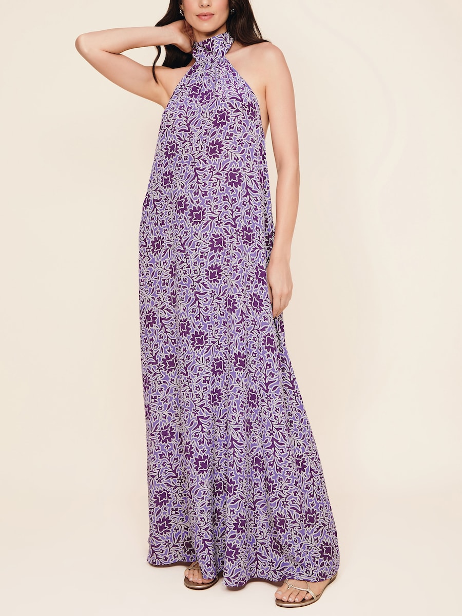 Vestido Raya Cia Maritima Roxo-1