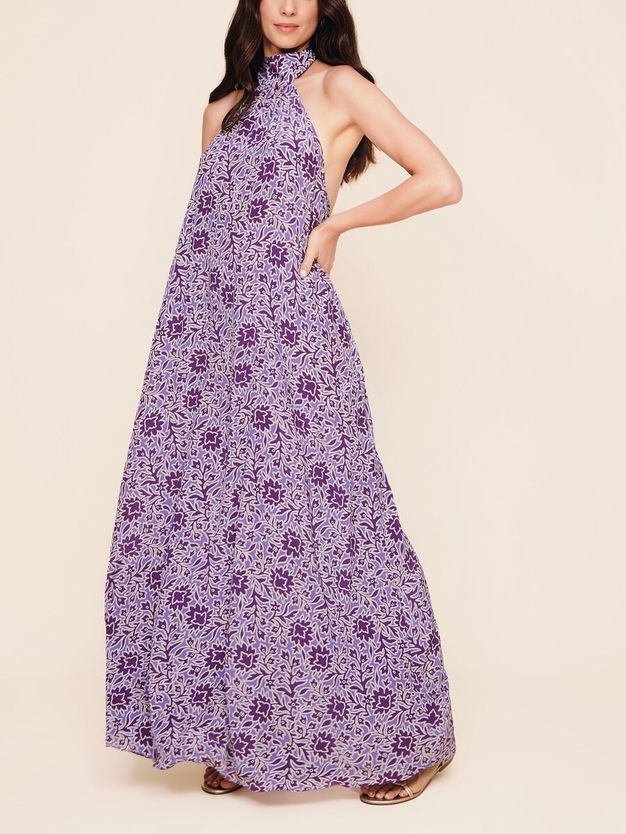 Vestido Raya Cia Maritima Roxo-2