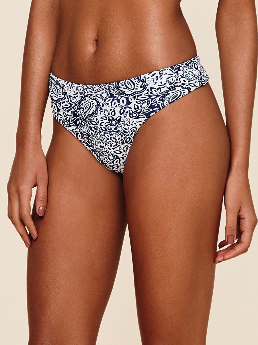 Tanga de Biquíni Nusa Cia Maritima Azul-2