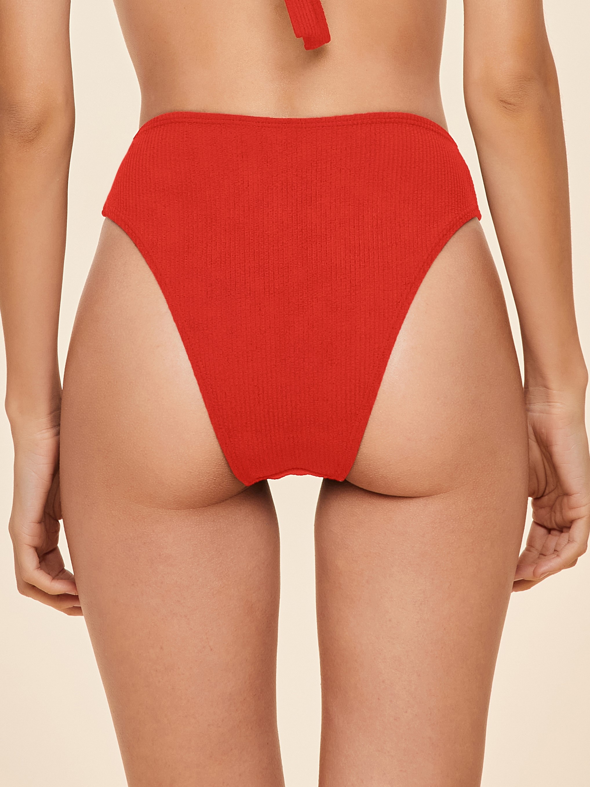 Tanga de Biquíni Raja Liso Cia Maritima Vermelho-2