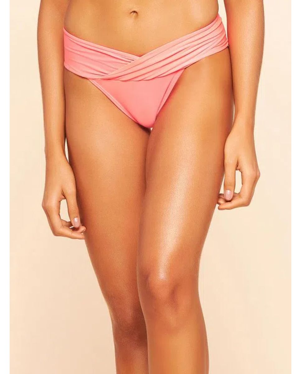 Tanga de Biquíni Lisos Coordenados Cia Maritima Rosa Rosa-1