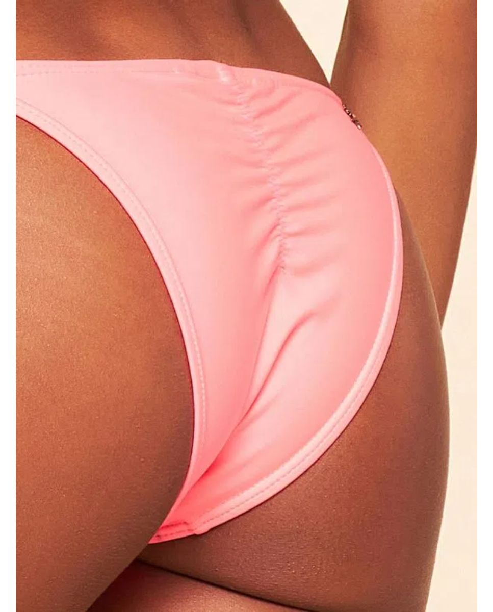 Tanga de Biquíni Lisos Coordenados Cia Maritima Rosa Rosa-3