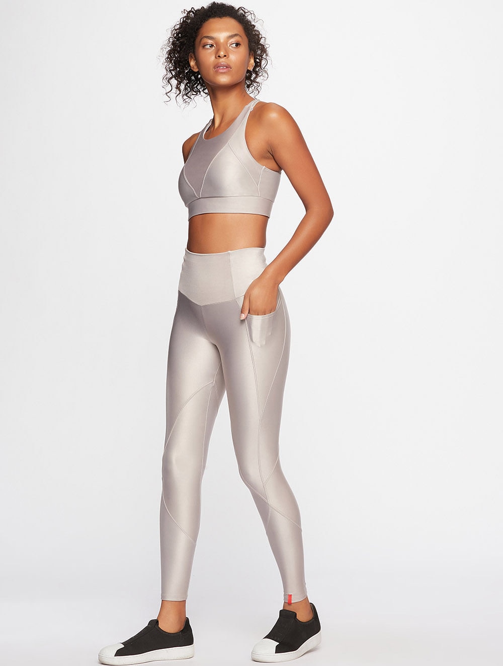 Top Mulher Energy Cinza Cinzento-3