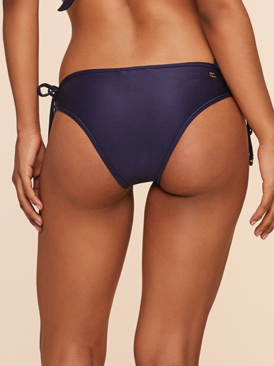 Tanga de Biquíni Liso Água Doce Azul-2