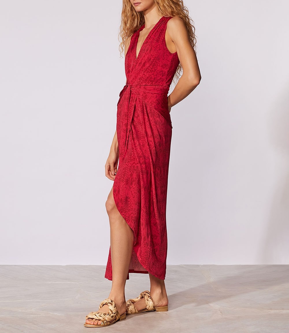 Vestido Paysage Cia Maritima Vermelho-2